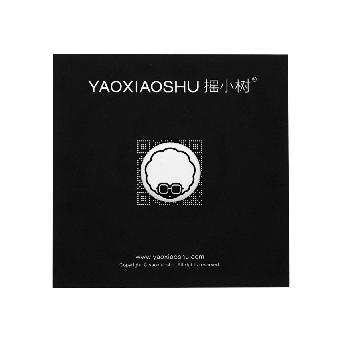 吧唧｜IP Logo系列 黑/白两色 25mm
