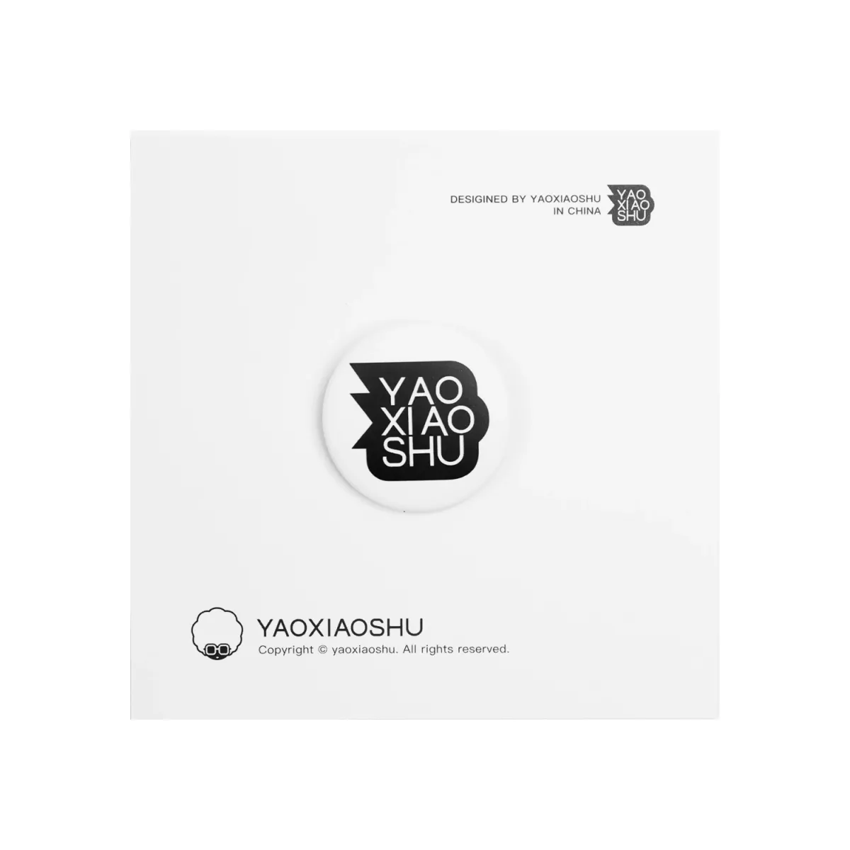 吧唧｜图形Logo系列 白底 32mm